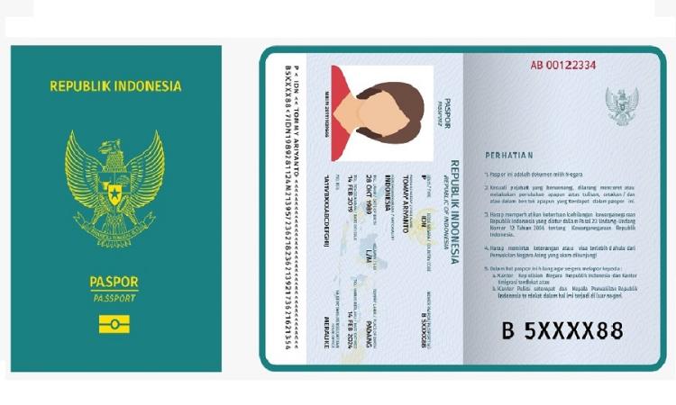 desain paspor indonesia